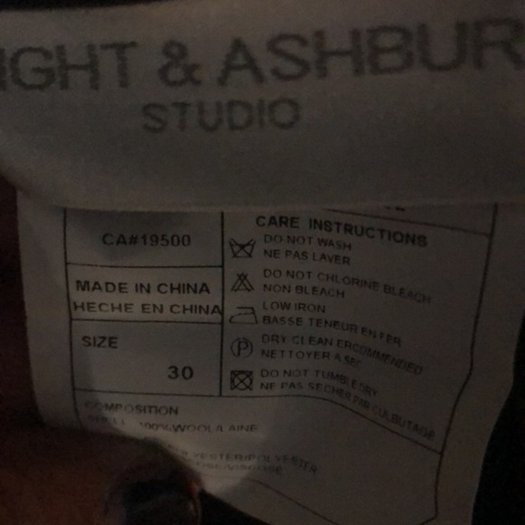 Haight and Ashbury grey striped wool suit.  Jacket size 40 and pants size 30” - Picture 6 of 10